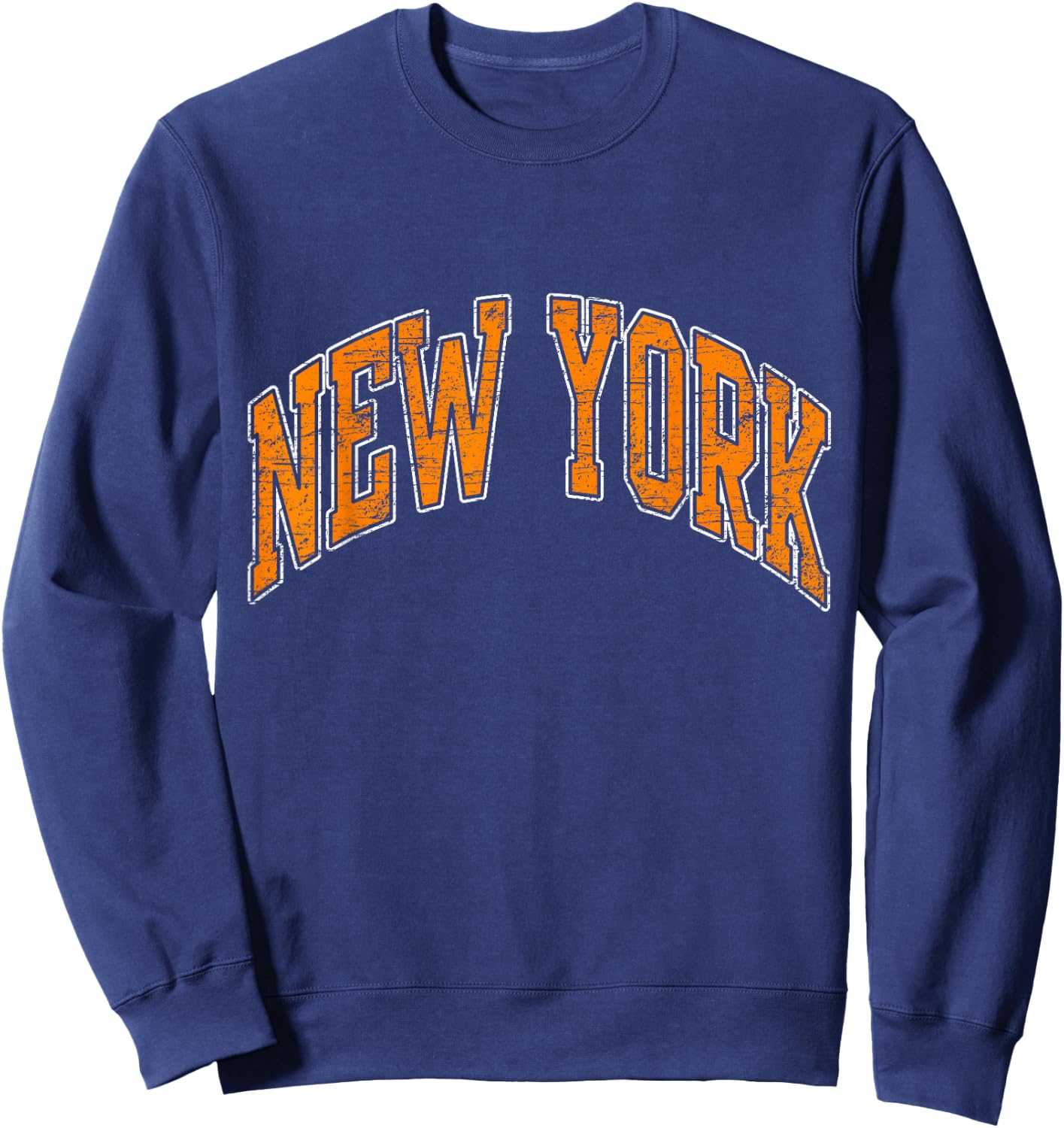 New York Vintage Retro Varsity Men Girl Women Kids Adult Sweatshirt - Sweatshirt | Navy