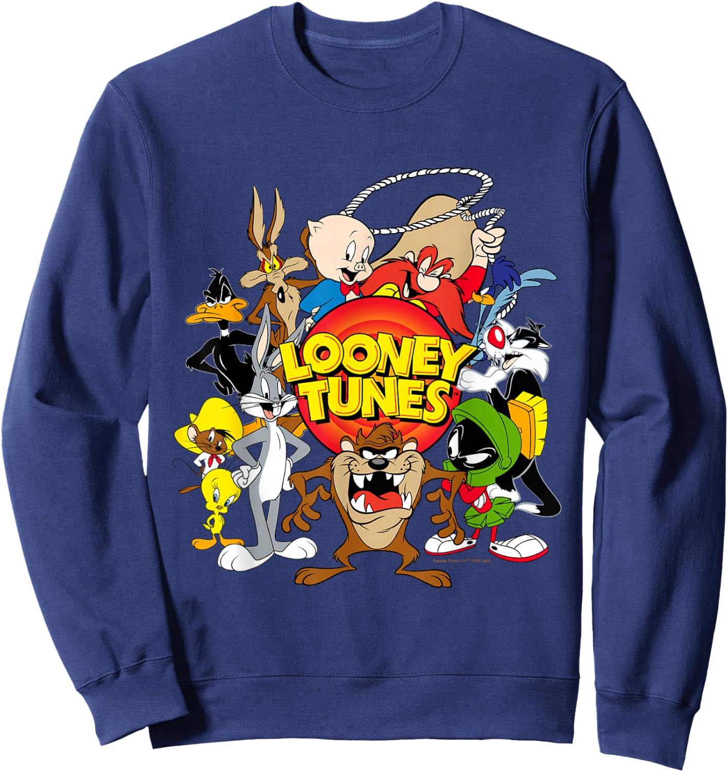 Looney Toons Character Group Small Sweatshirt - Sweatshirt | Navy