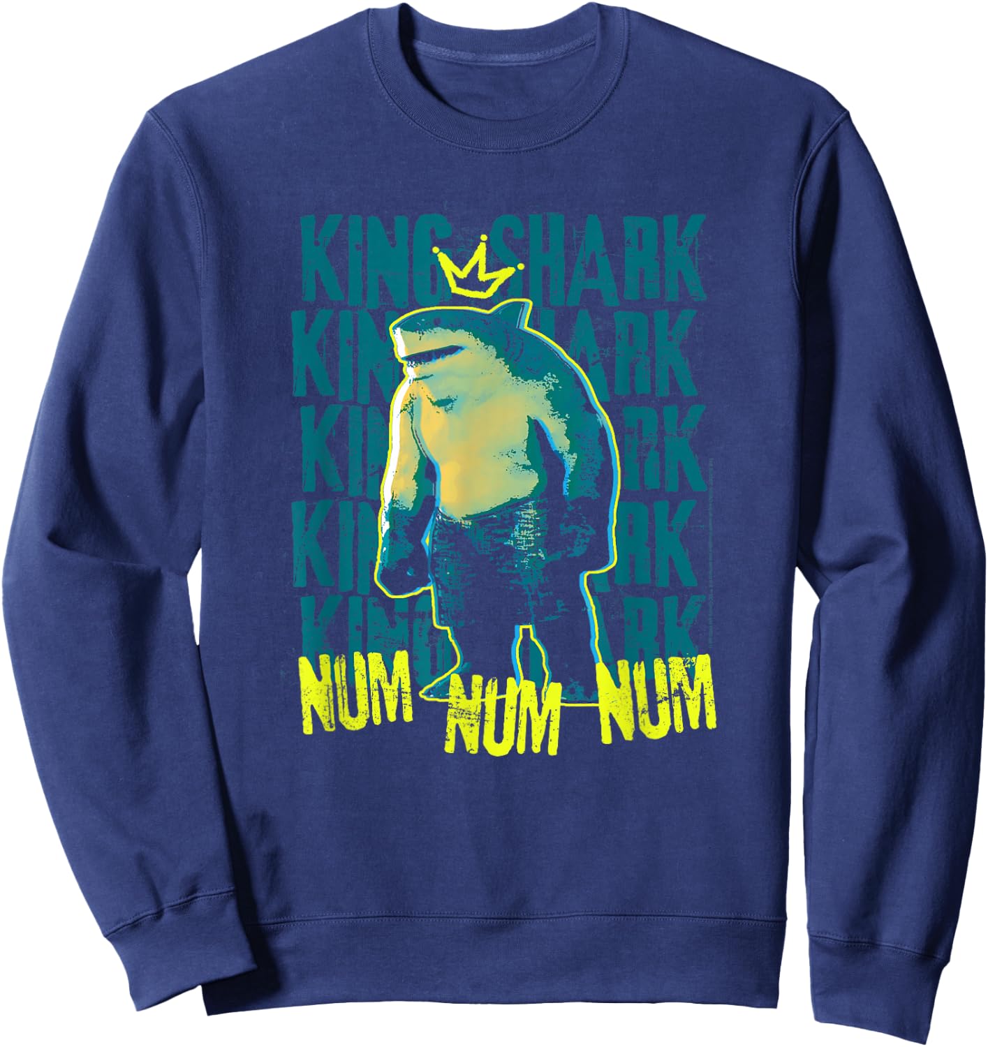 Suicide Squad King Shark Hero Num Num Sweatshirt - Sweatshirt | Navy