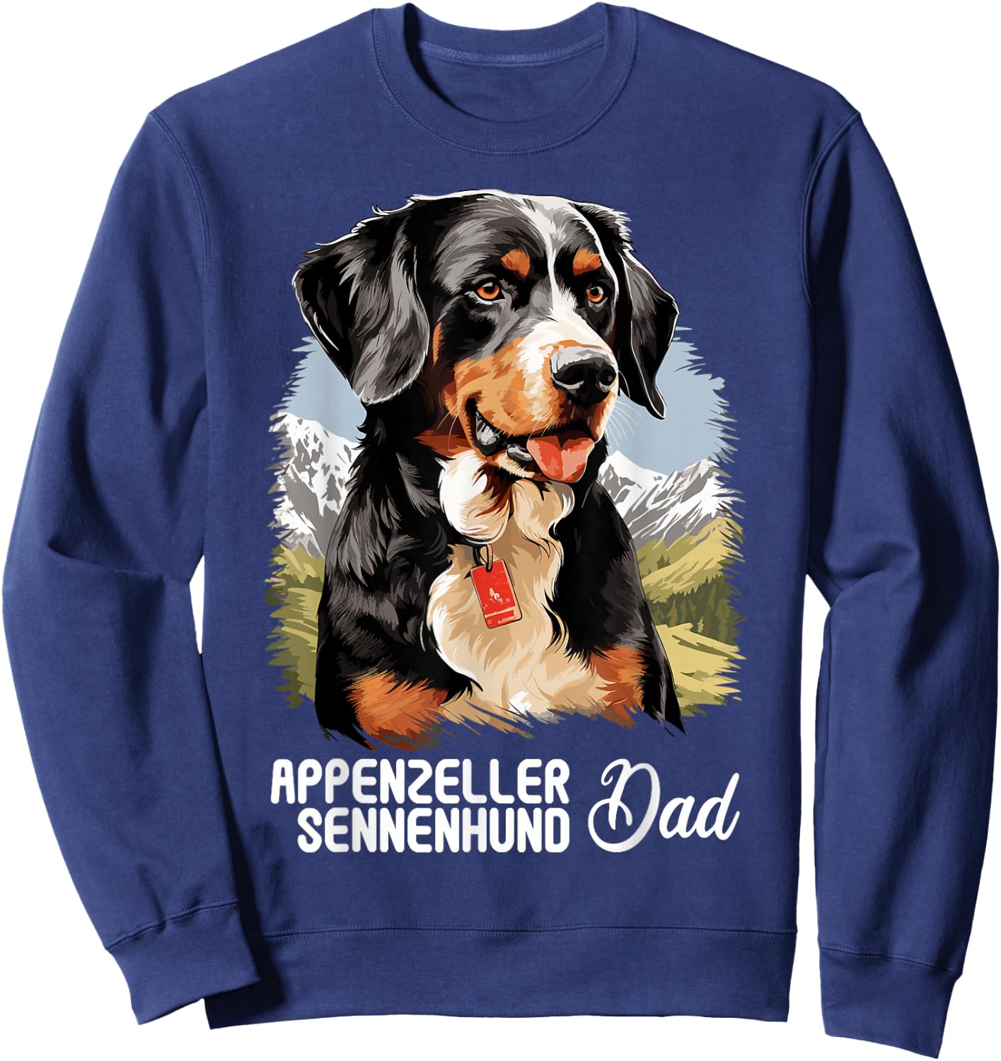 Appenzeller Sennenhund Dad Hund Appenzeller Sennenhund Sweatshirt - Sweatshirt | Navy