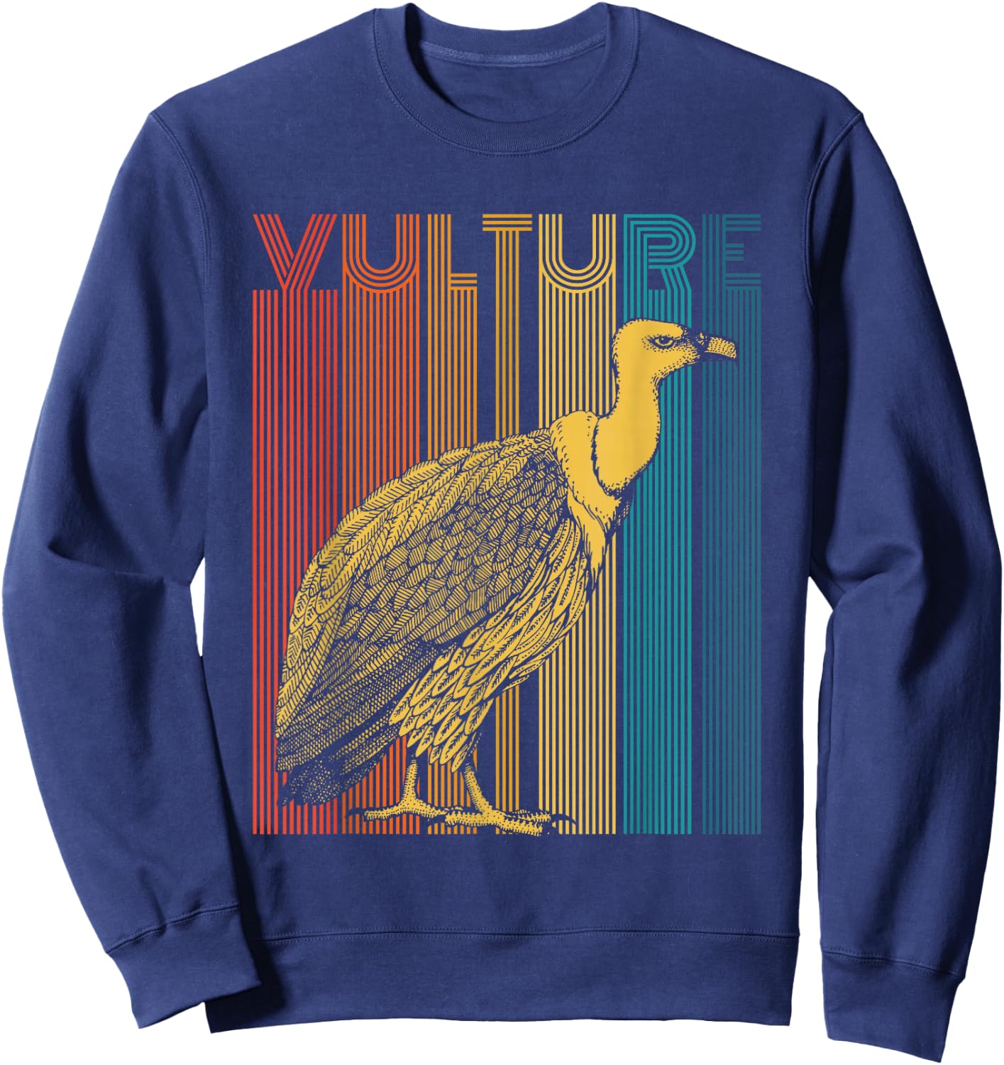 Vulture Design for a Turkey Vulture Lover Sweatshirt - Sweatshirt | Navy