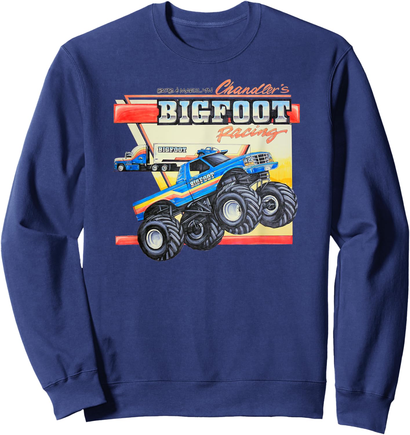 Bob & Marilyn Chandler's BIGFOOT Racing Sweatshirt - Sweatshirt | Navy