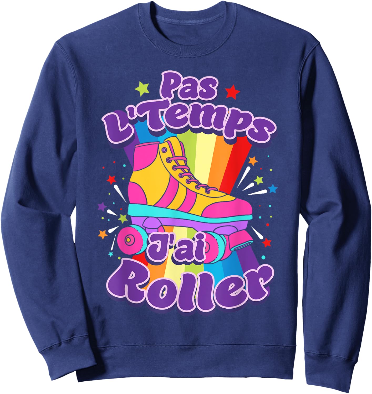 Roller Skates Rollerskate Roller , Black, S Sweatshirt - Sweatshirt | Navy