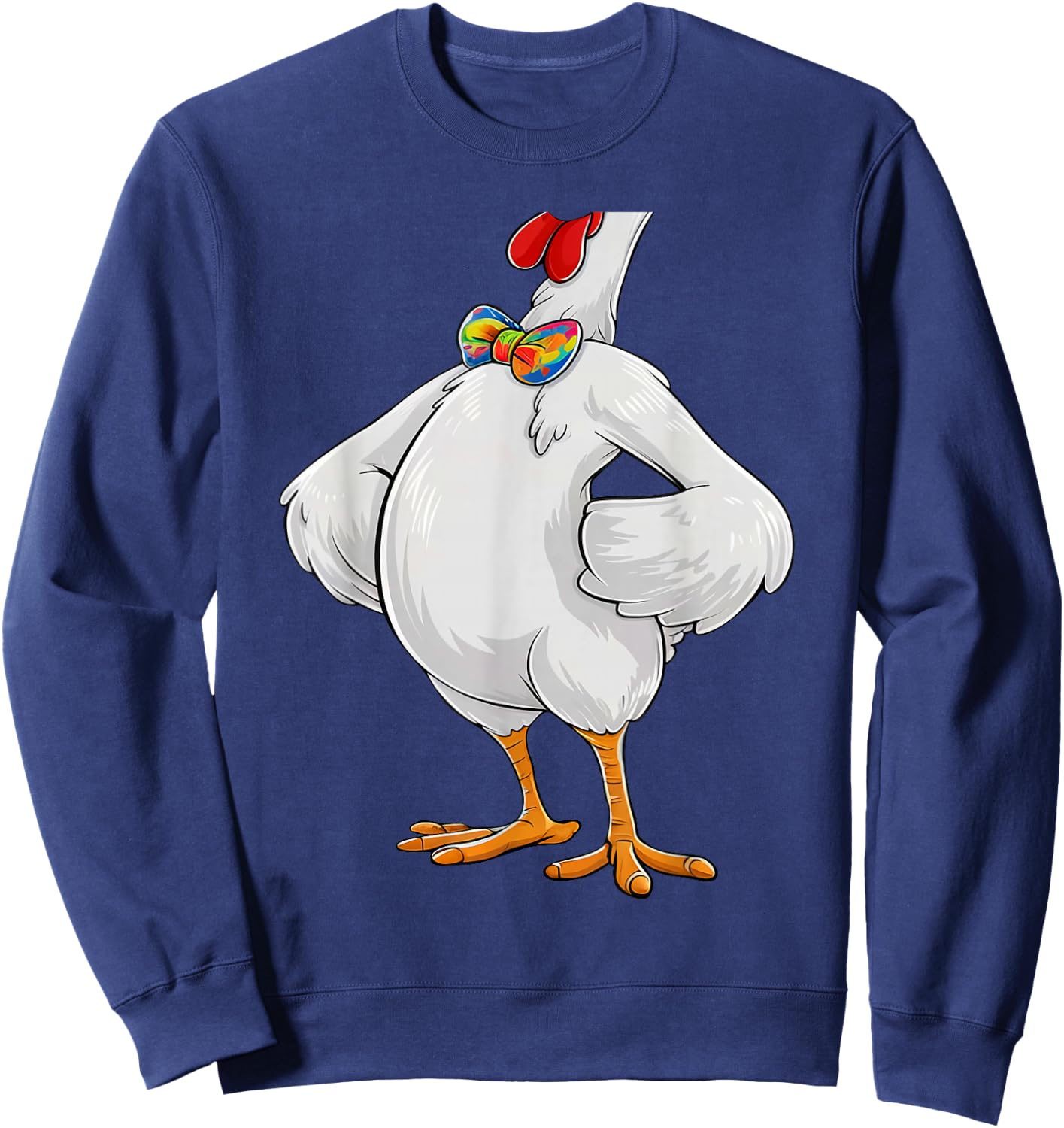 Chicken Costume Body Funny Farm Animal Farming Halloween Sweatshirt - Sweatshirt | Navy