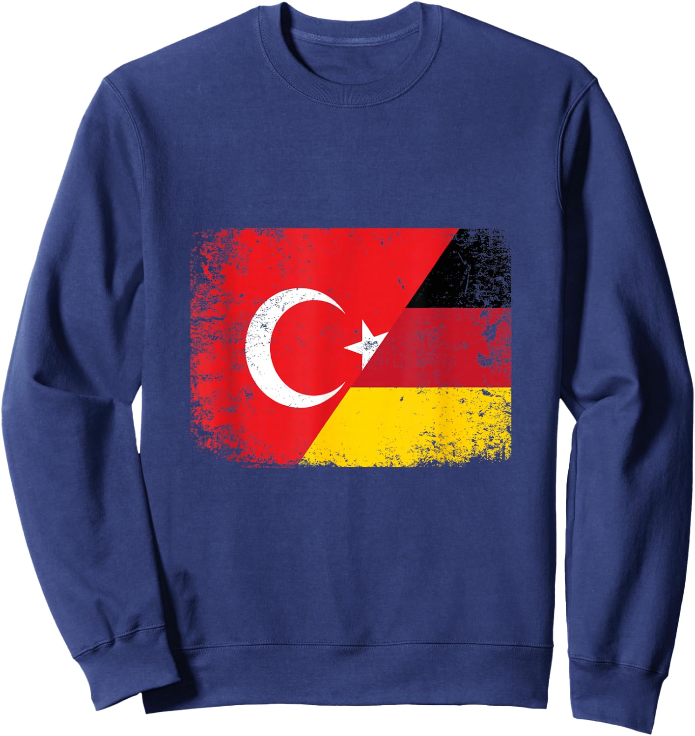Türkei Deutschland Türkische Flagge Türkiye Halb Türke Sweatshirt - Sweatshirt | Navy