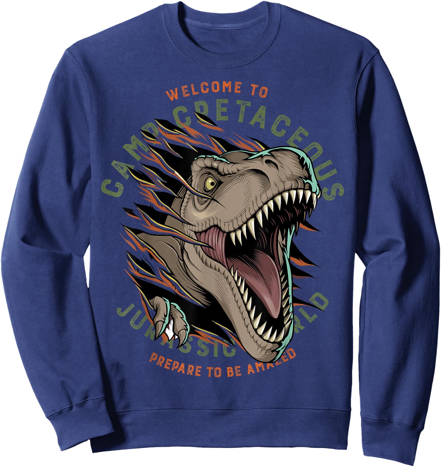 Jurassic World: Camp Cretaceous Welcome T-Rex Sweatshirt - Sweatshirt | Navy