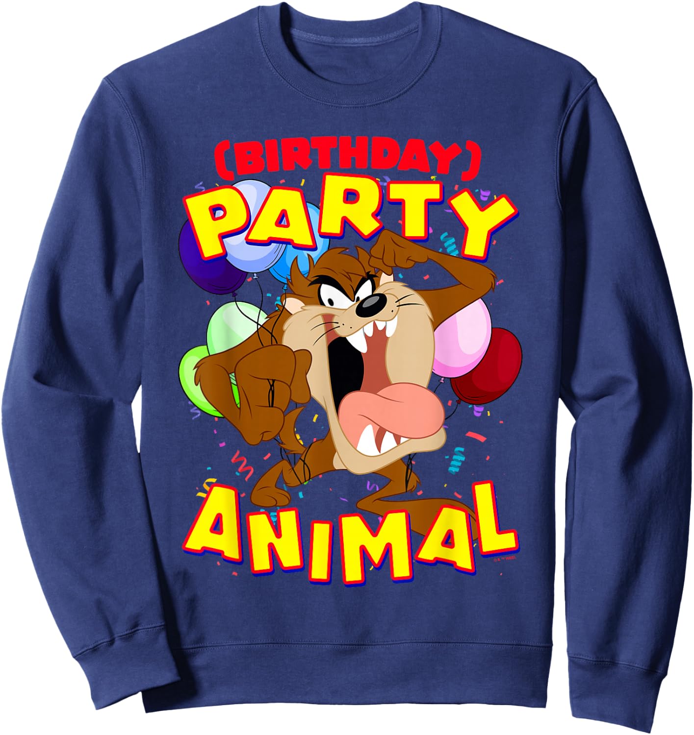 Looney Tunes Taz Birthday Party Animal Sweatshirt - Sweatshirt | Navy
