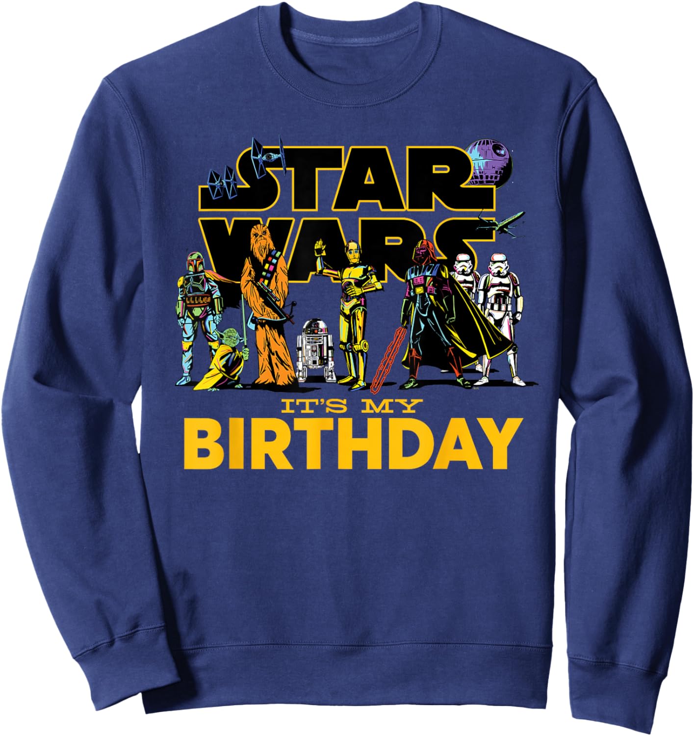 Star Wars Classic Characters Party Matching It's My Birthday Sweatshirt - Sweatshirt | Navy