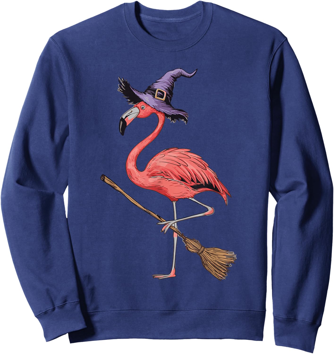 Flamingo Witch Sweatshirt - Sweatshirt | Navy