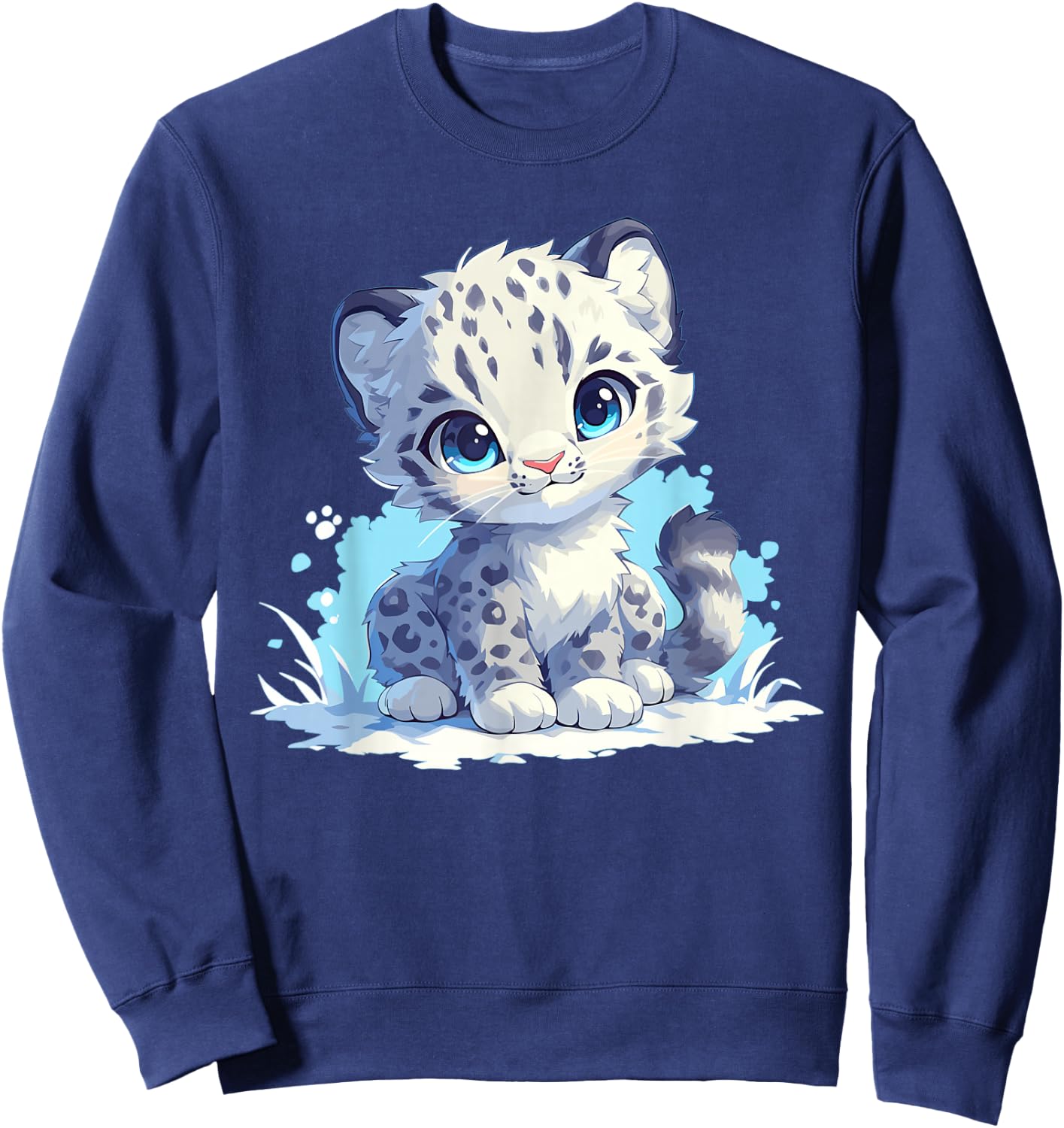Snow Leopards Lovers Snow Leopard Sweatshirt - Sweatshirt | Navy
