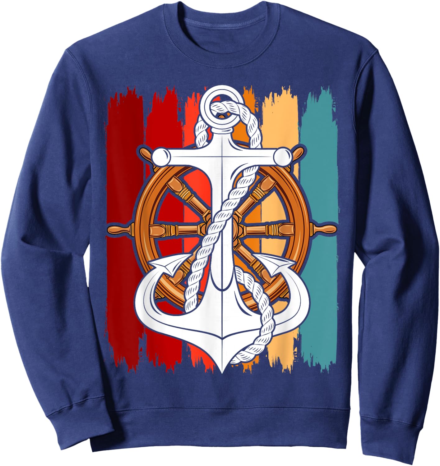 Sailor Costume Anchor Captain Sailing Men Women Children Sweatshirt - Sweatshirt | Navy