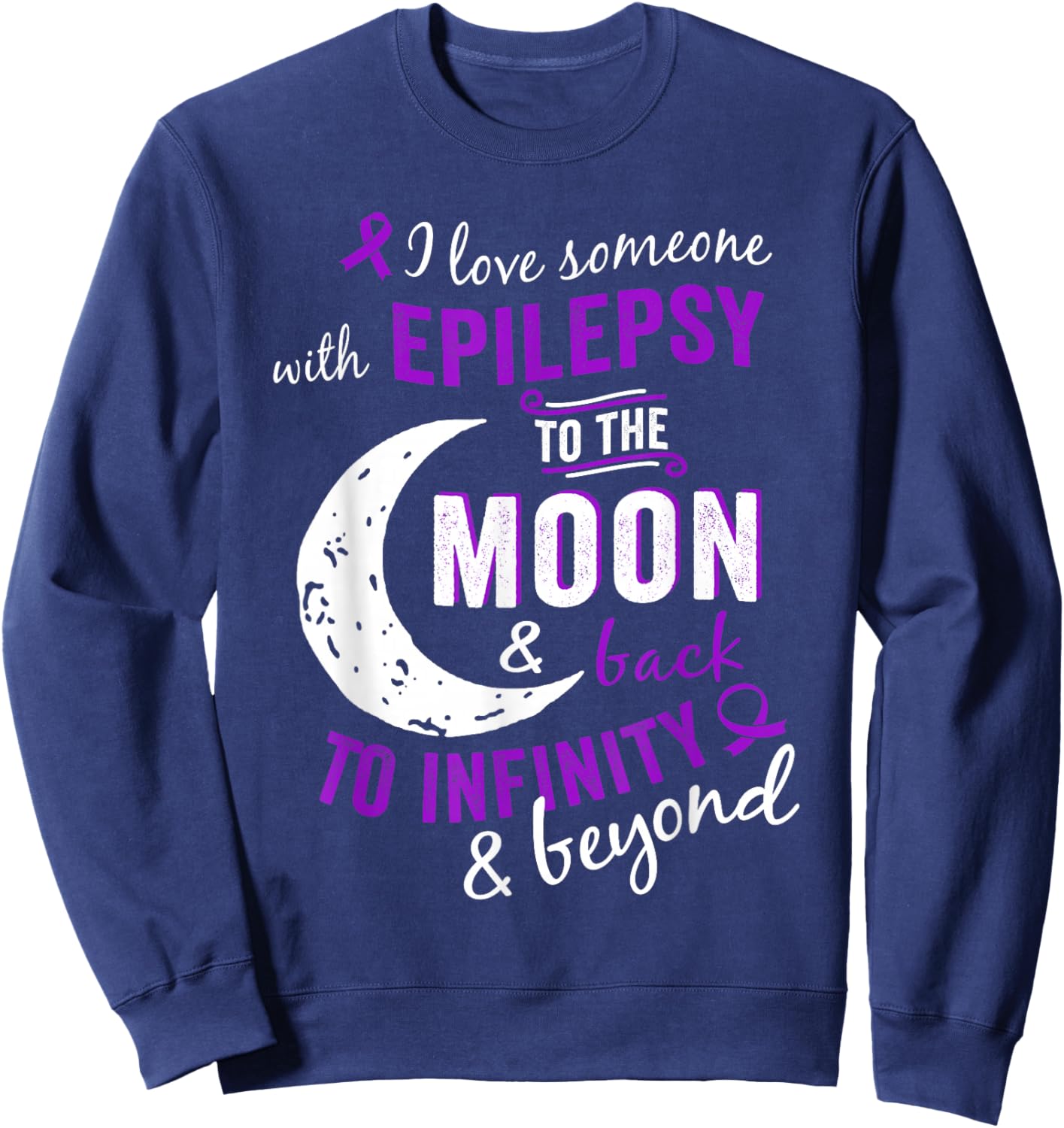 Epilepsy Awareness Shirts - Epilepsy Awareness Products Sweatshirt - Sweatshirt | Navy