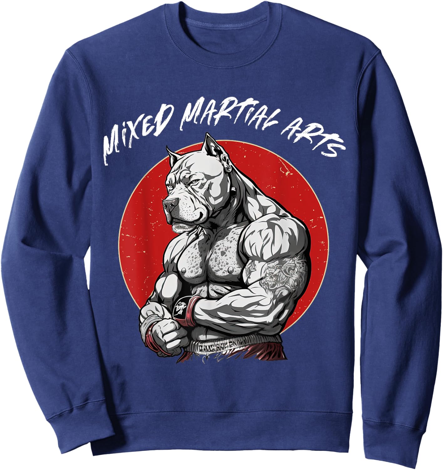 Mixed Martial Arts - Cage Fighter Free Fighting Sweatshirt - Sweatshirt | Navy