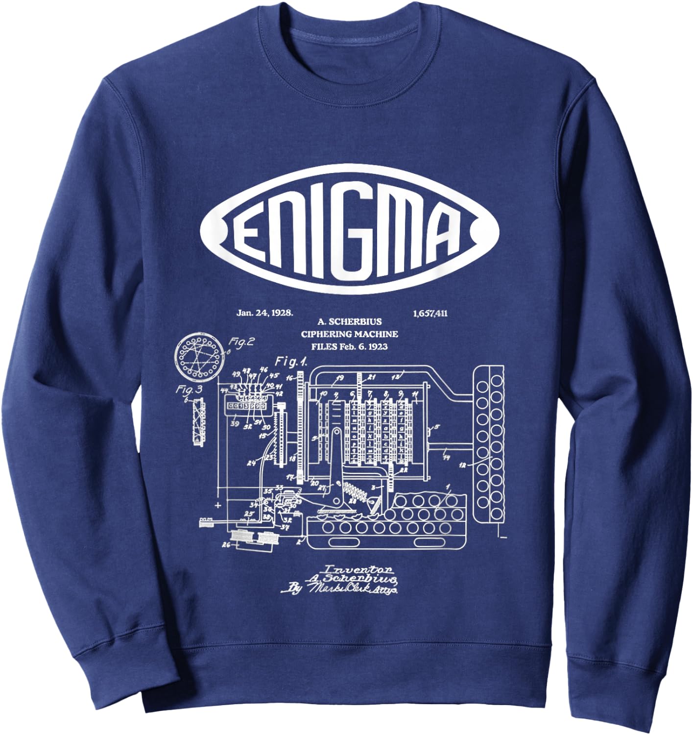 Enigma: the Invention of Enigma Sweatshirt - Sweatshirt | Navy