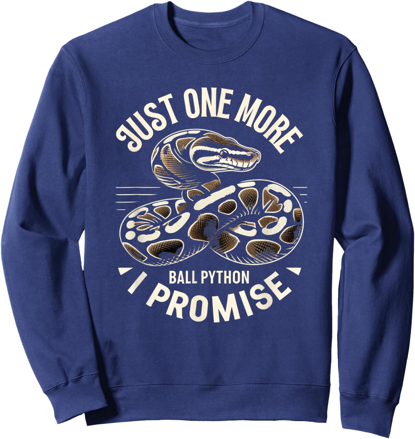 Ball Python Shirt Snake Reptile Herpetology Ball Python Sweatshirt - Sweatshirt | Navy