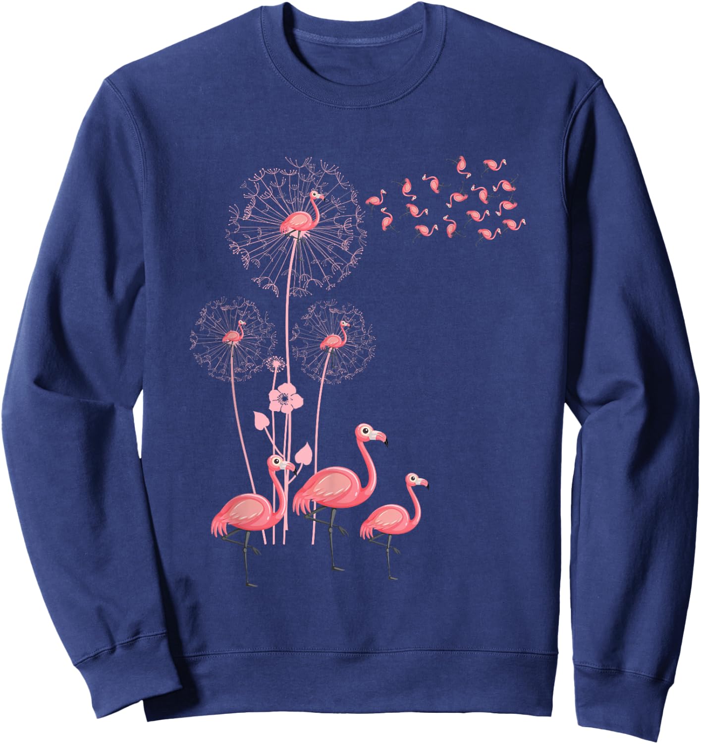 Dandelion Flamingo Flamingo Dandelion Sweatshirt - Sweatshirt | Navy