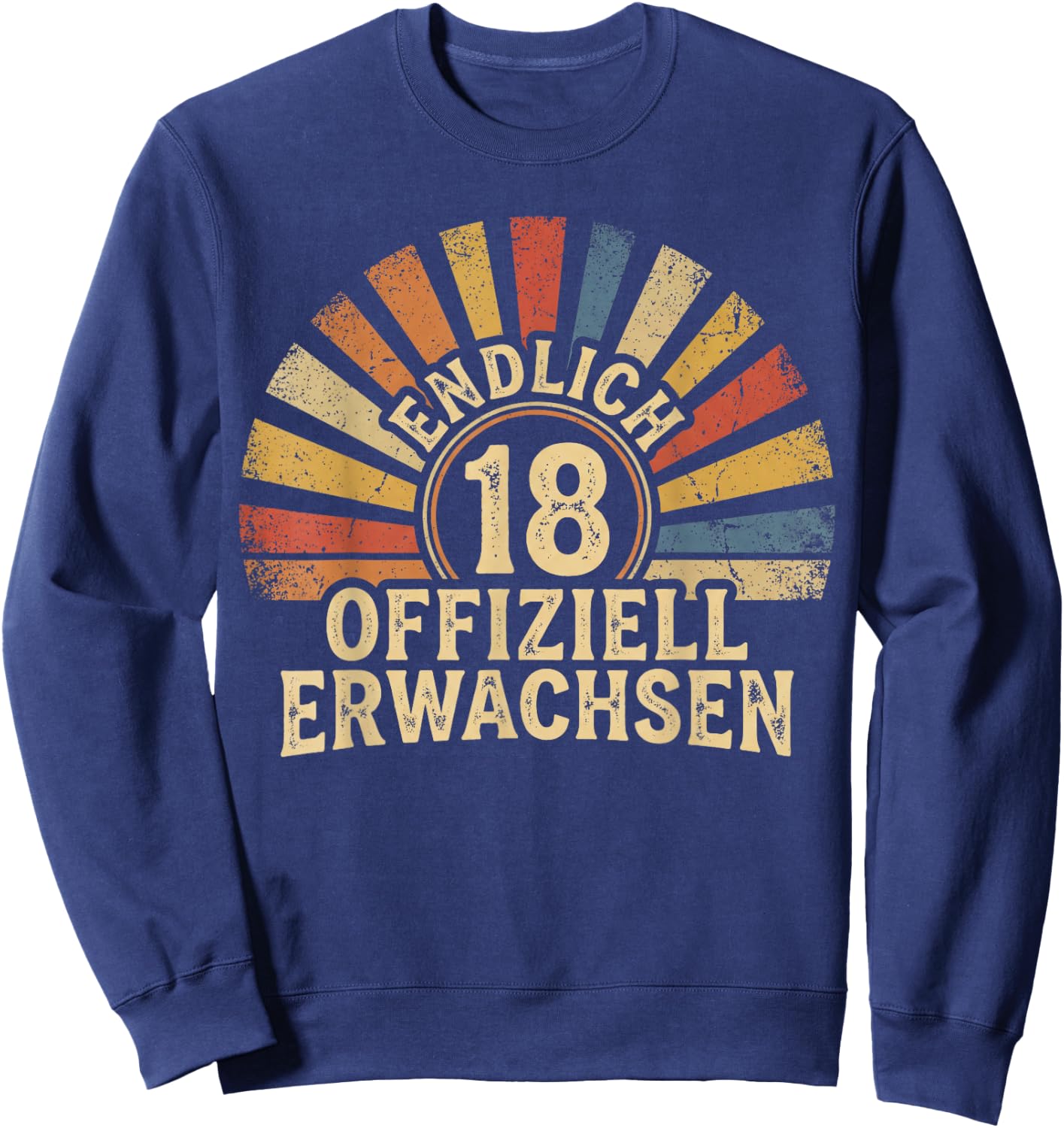 18ter Endlich 18 Jahre 18. Geburtstag Mädchen Junge Tochter Sweatshirt - Sweatshirt | Navy