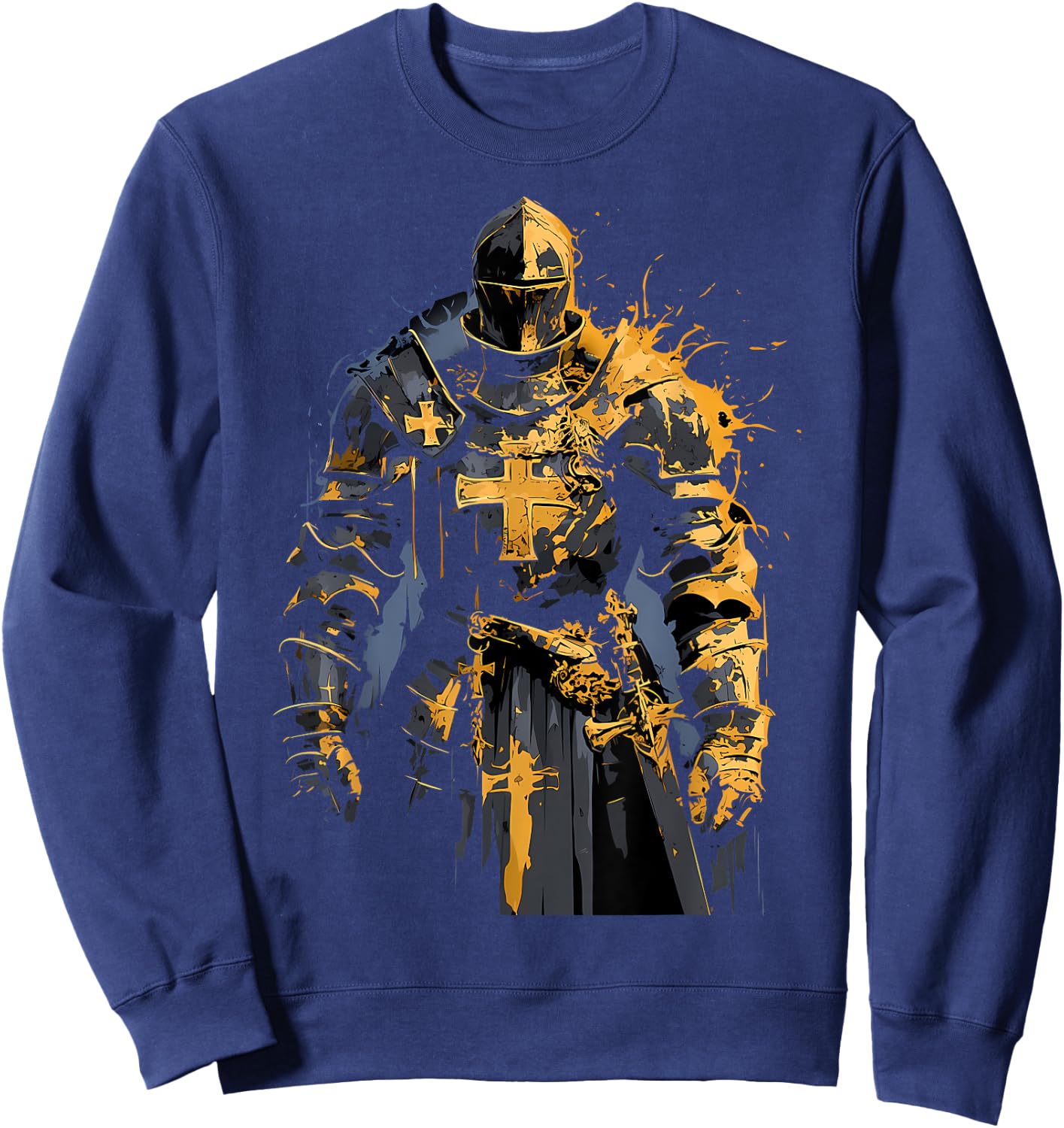Hospitaller knight Medieval knight Templar knight Sweatshirt - Sweatshirt | Navy