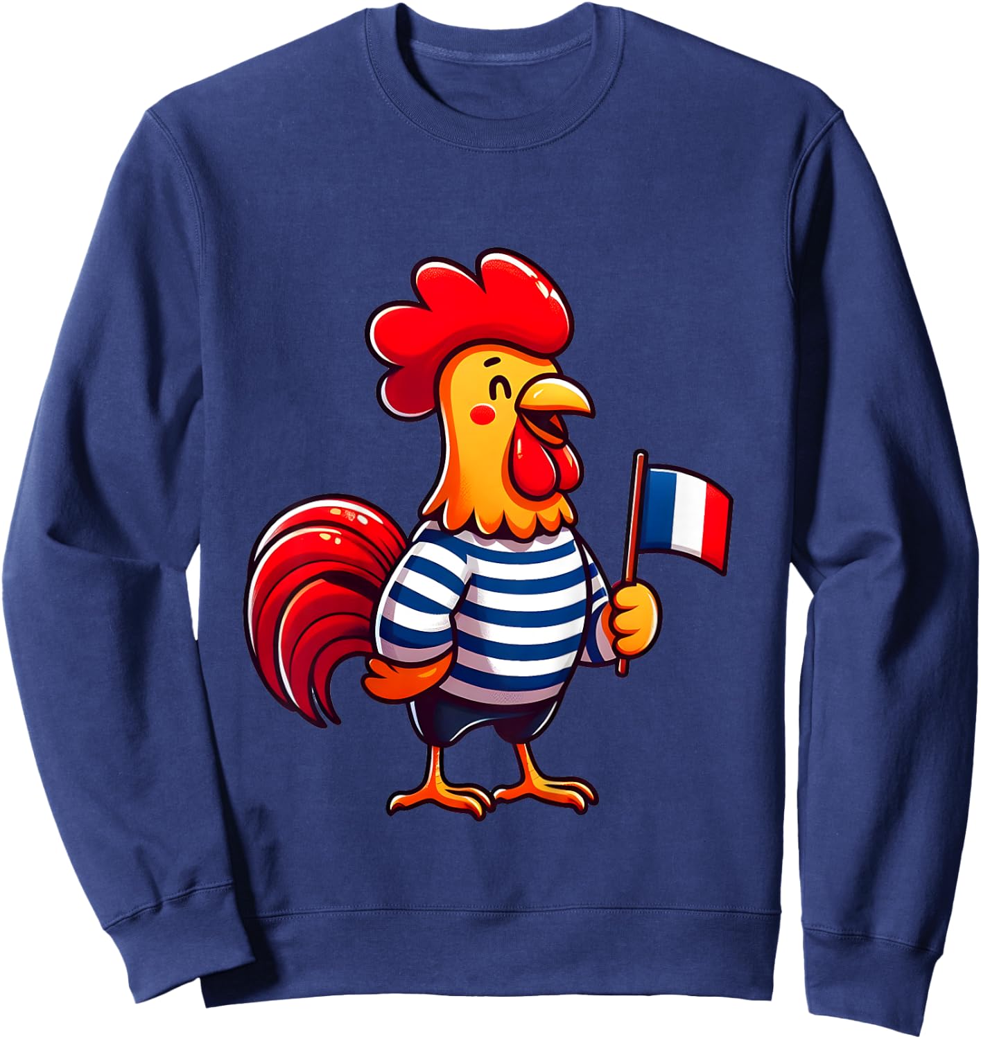 Child France Coq au Drapeau bleu blanc rouge for boy girl , white, 2 Sweatshirt - Sweatshirt | Navy