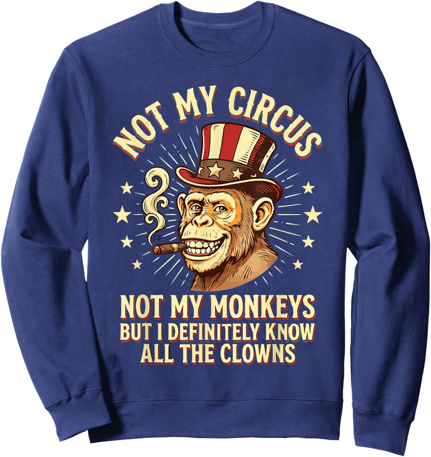 Nicht Mein Zirkus Nicht Meine Affen Sweatshirt - Sweatshirt | Navy
