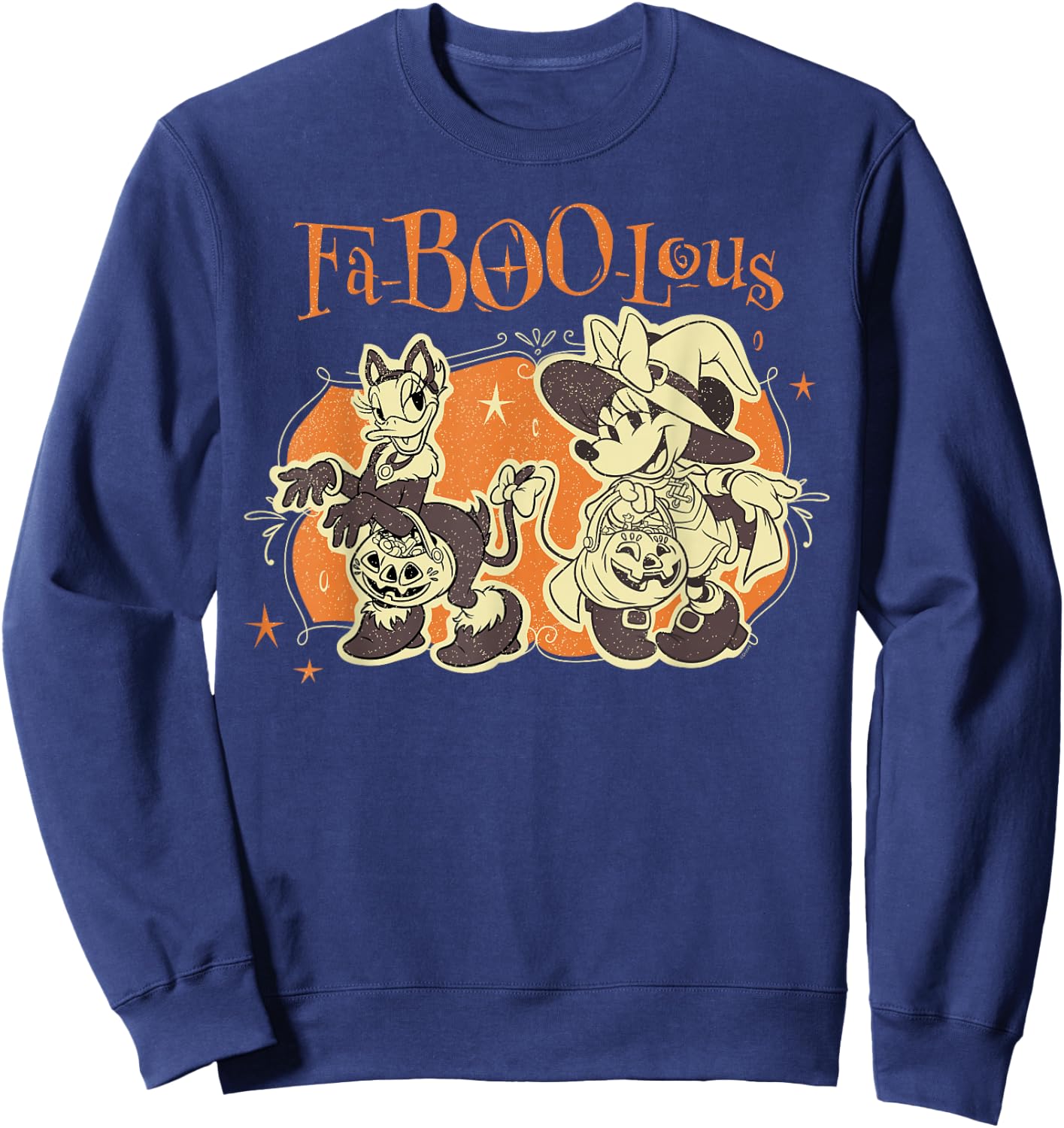 Disney Minnie Mouse & Daisy Duck FA-Boo-lous Halloween BFFs Sweatshirt - Sweatshirt | Navy