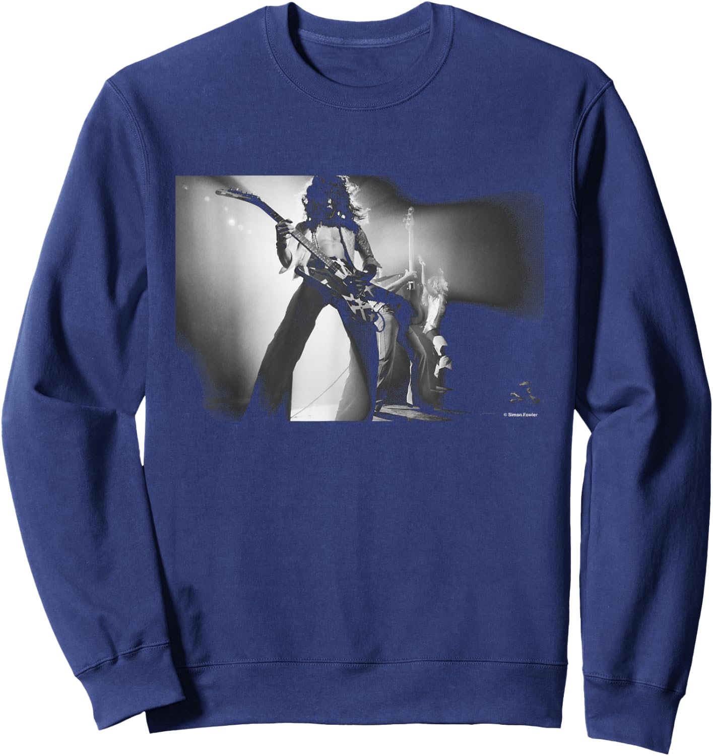 Eddie Van Halen Short With The Devil EVH Simon Fowler Sweatshirt - Sweatshirt | Navy