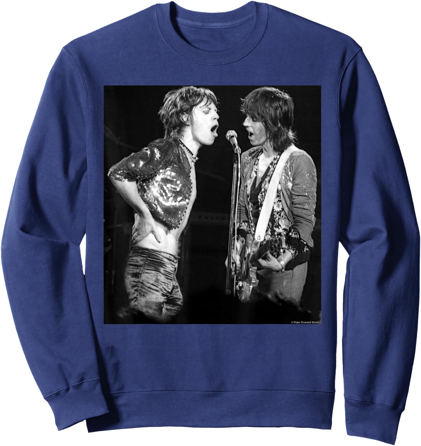 Mick Jagger Keith Richards Rolling Stones by Everard Smith Sweatshirt - Sweatshirt | Navy