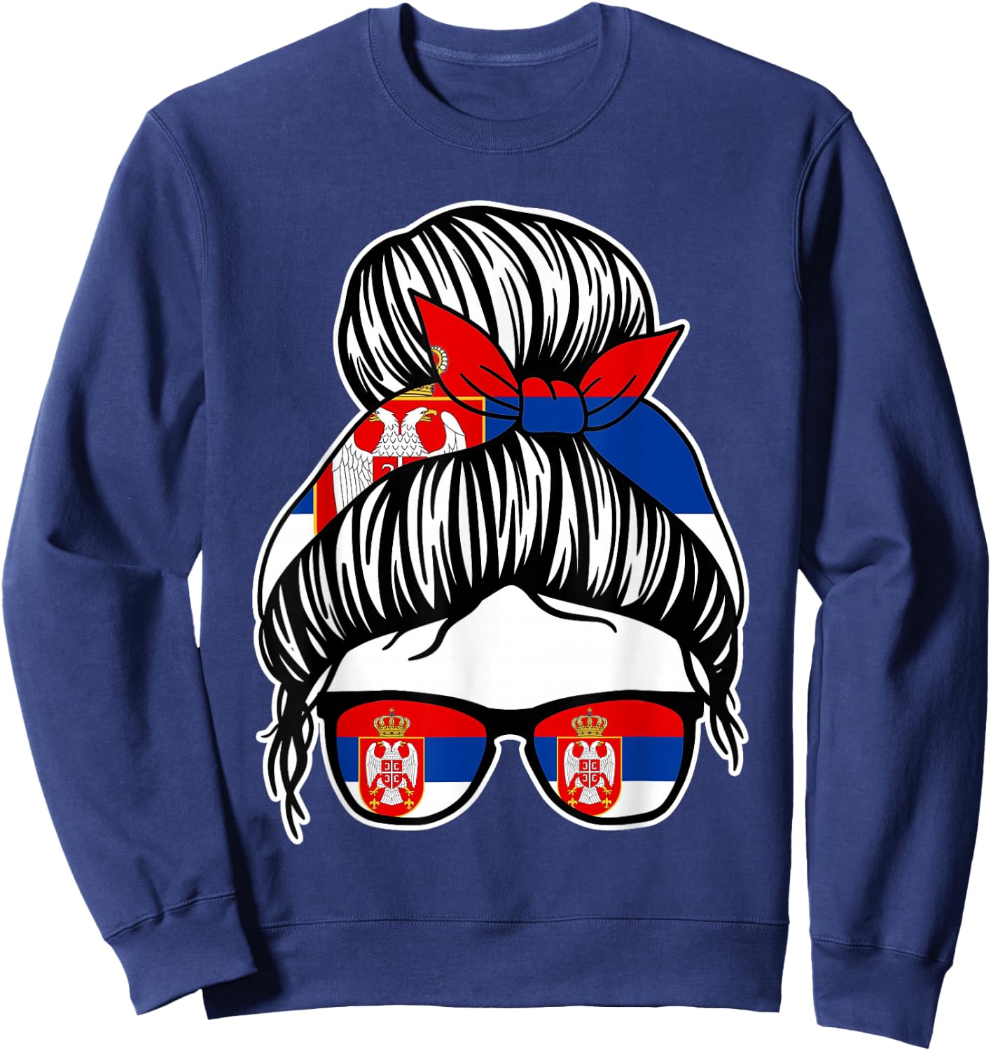 Serbisch Serbien Sweatshirt - Sweatshirt | Navy