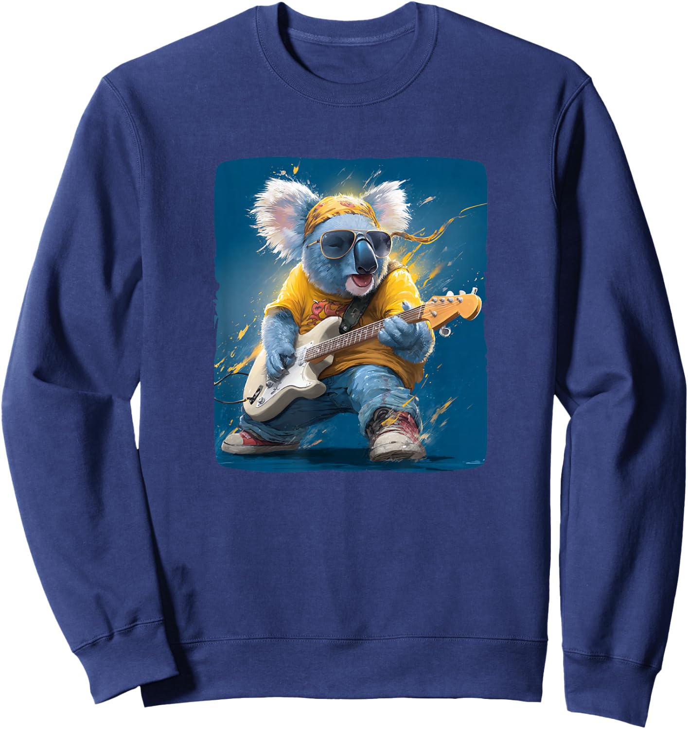 Superbe Ours Koala Rock avec Guitare pour Koalas Sweatshirt - Sweatshirt | Navy