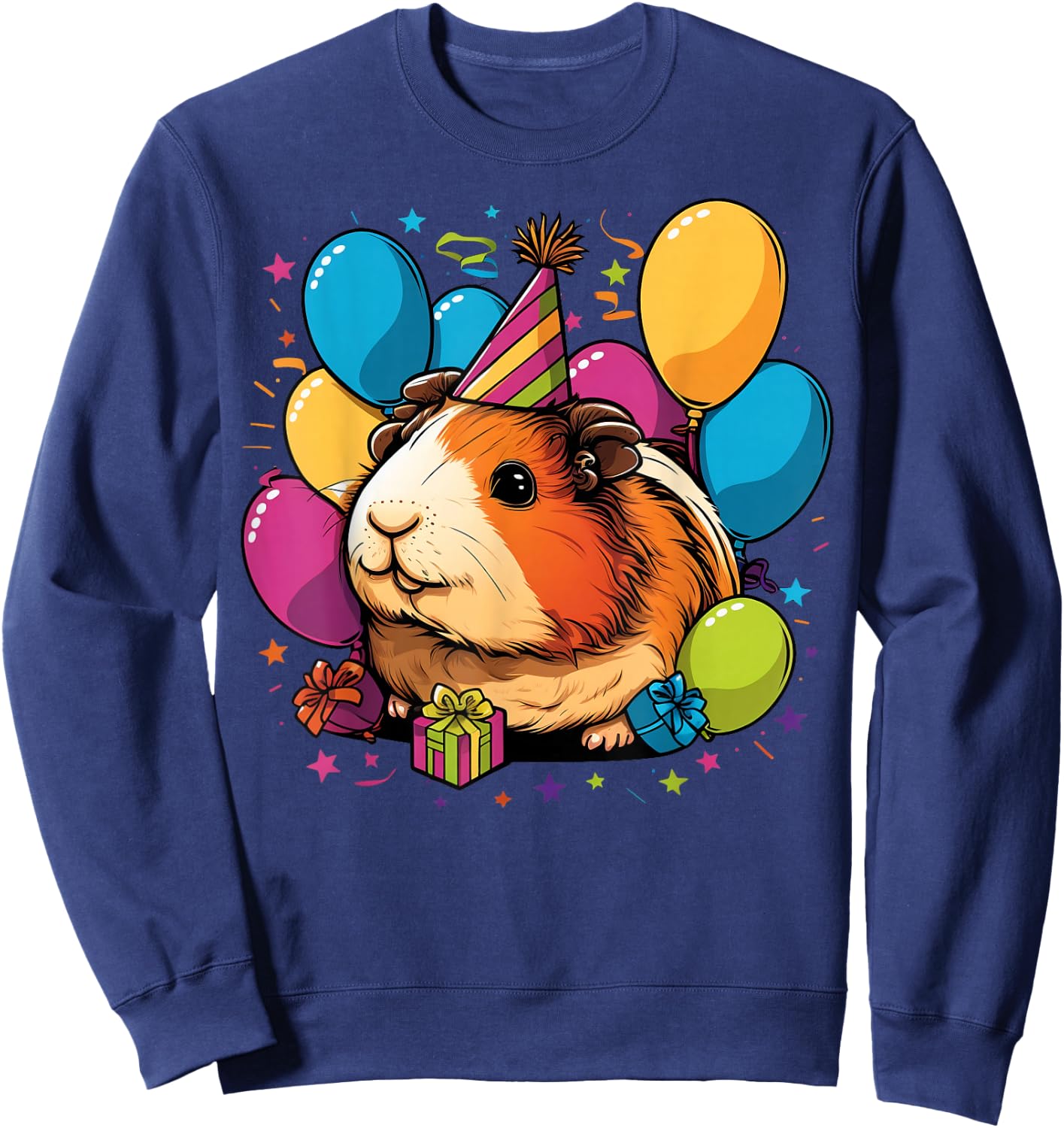 Celebration Guinea Pig Event Birthday Party Guinea Pig Sweatshirt - Sweatshirt | Navy