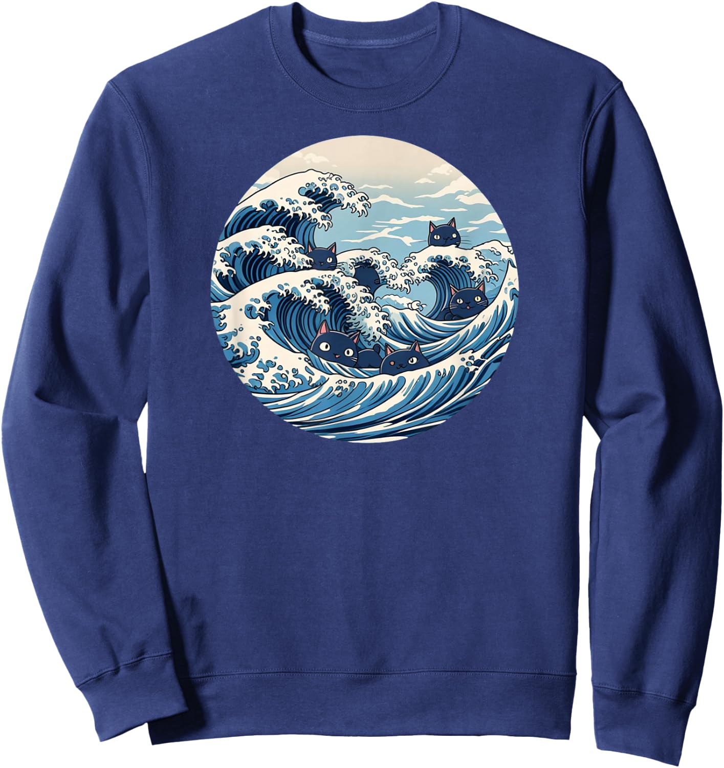 Blue Wave of Cat Ladies for Kamala Sweatshirt - Sweatshirt | Navy