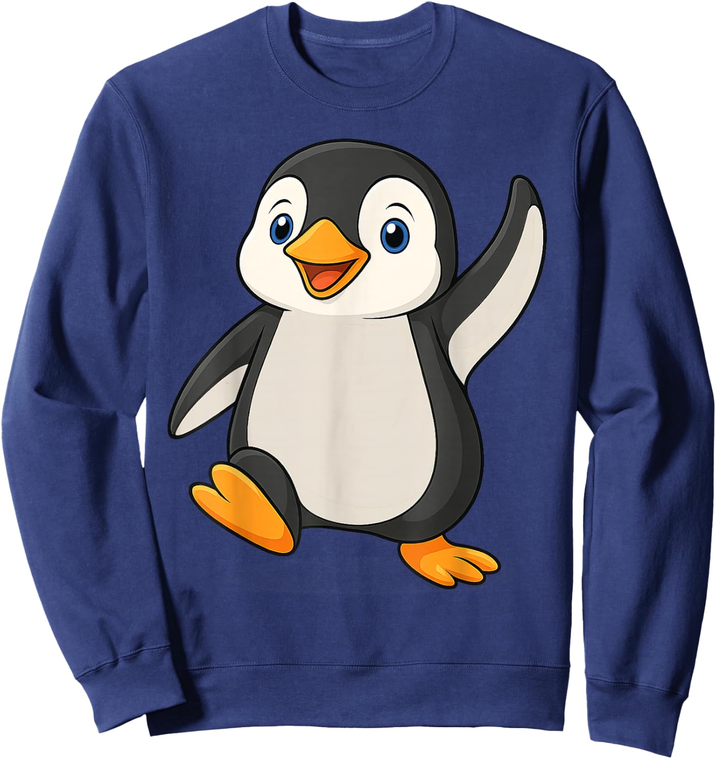 Cute Cartoon Fun Penguin Sweatshirt - Sweatshirt | Navy