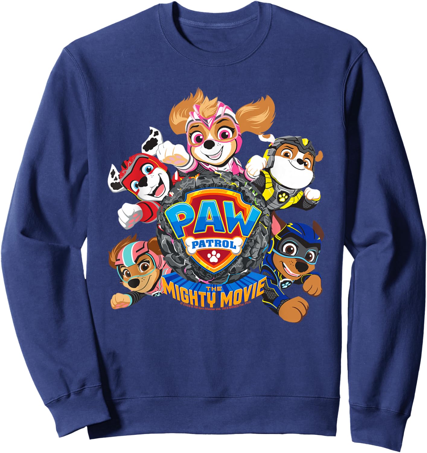 PAW Patrol: The Mighty Movie Flying , Black, S Sweatshirt - Sweatshirt | Navy
