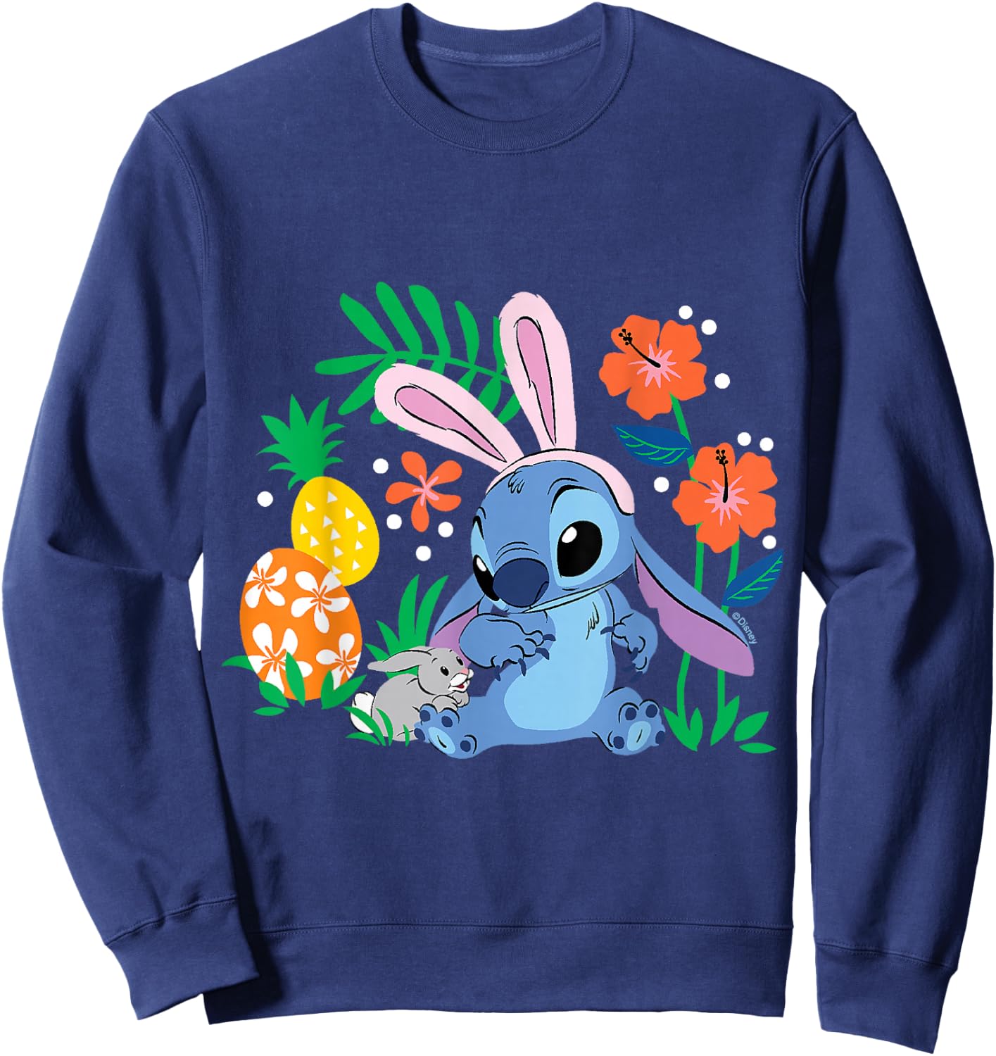 Lilo & Stitch - with Easter Bunny Sweatshirt - Sweatshirt | Navy
