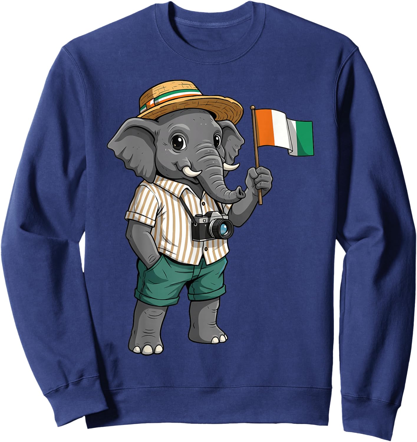 Ivory Coast Flag Cote D'Ivoire Ivorian Roots Sweatshirt - Sweatshirt | Navy