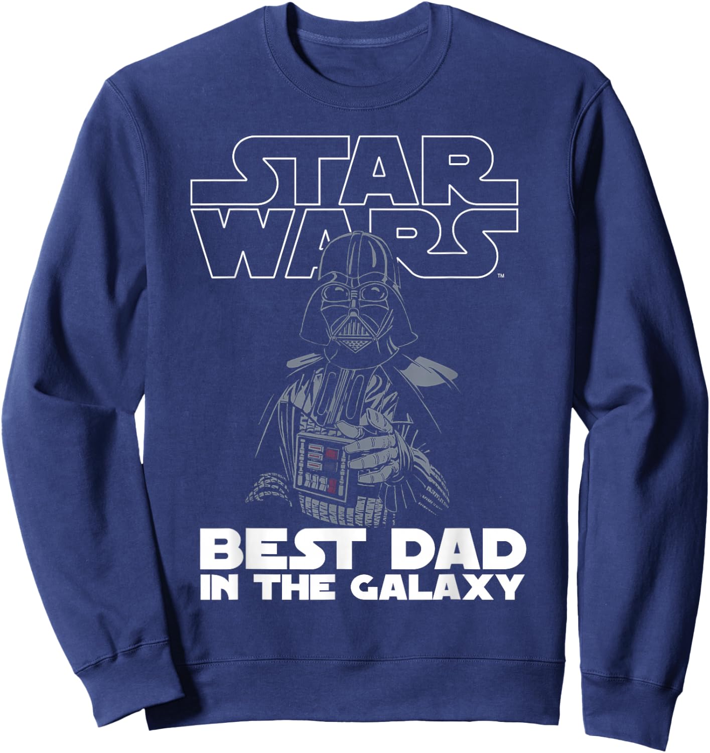 Star Wars Darth Vader Best Dad In The Galaxy , black Sweatshirt - Sweatshirt | Navy