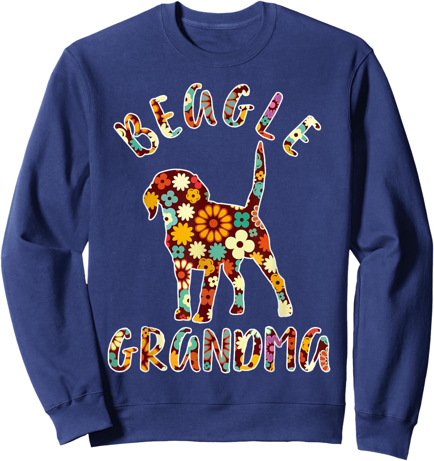 Beagle Grandma Funny Beagle Owner Sweatshirt - Sweatshirt | Navy
