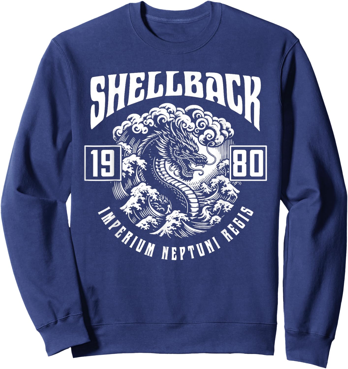 Shellback 1980 Equator Crossing Design for the year 1980 Sweatshirt - Sweatshirt | Navy