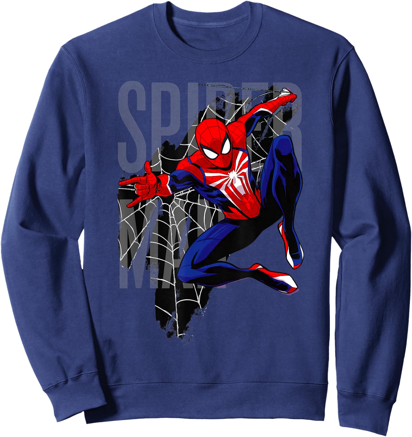 Marvel Spider-Man 2 Gamerverse Web Swing , blue Sweatshirt - Sweatshirt | Navy