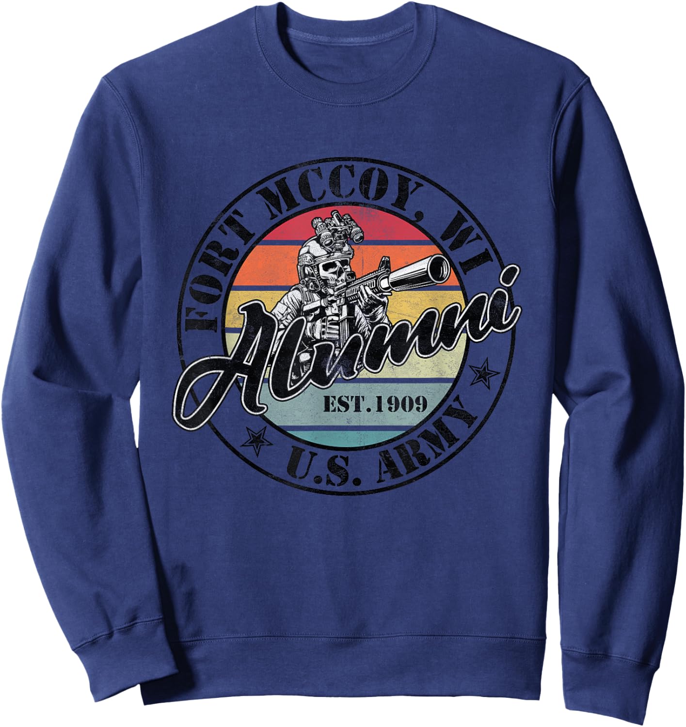 Fort McCoy Alumni Wisconsin WI Military Base Gifts Sweatshirt - Sweatshirt | Navy