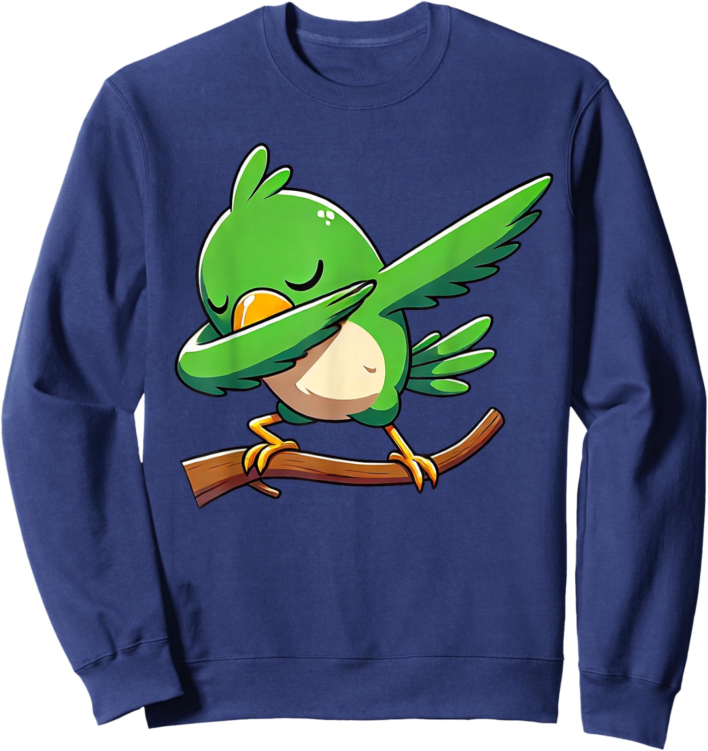 Dabbing Parrot Animal Funny Parrot Gifts Kids Sweatshirt - Sweatshirt | Navy