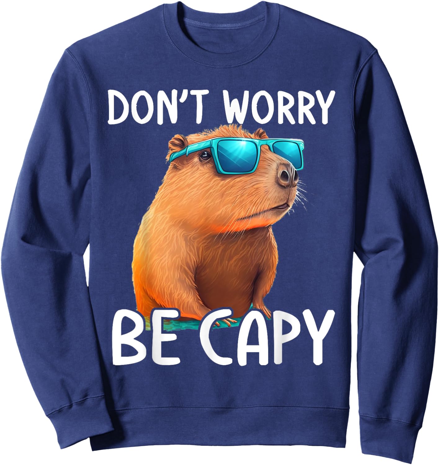 Ok I Pull Up Capybara Shirt Funny Capybara Costume , black Sweatshirt - Sweatshirt | Navy