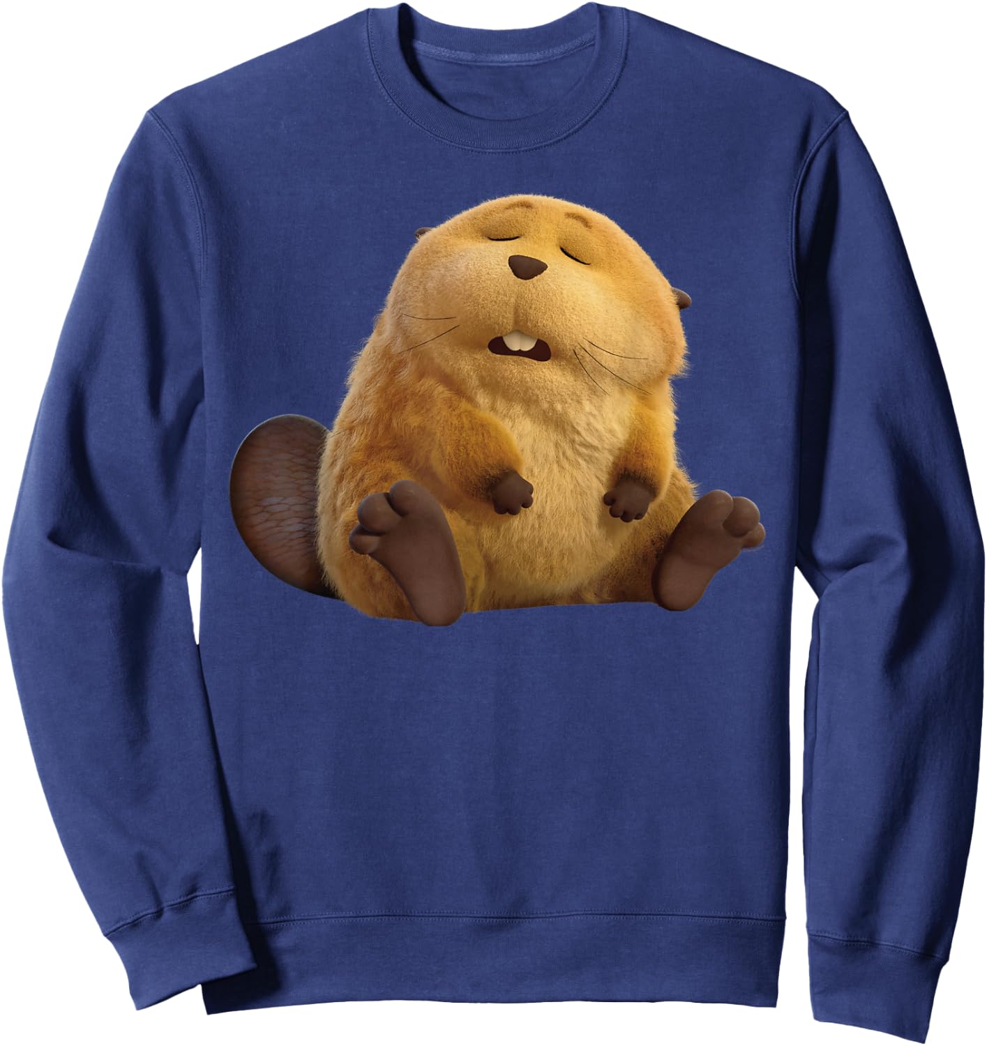 Disney & Pixar's Hoppers Loaf Beaver Big Pose Sweatshirt - Sweatshirt | Navy