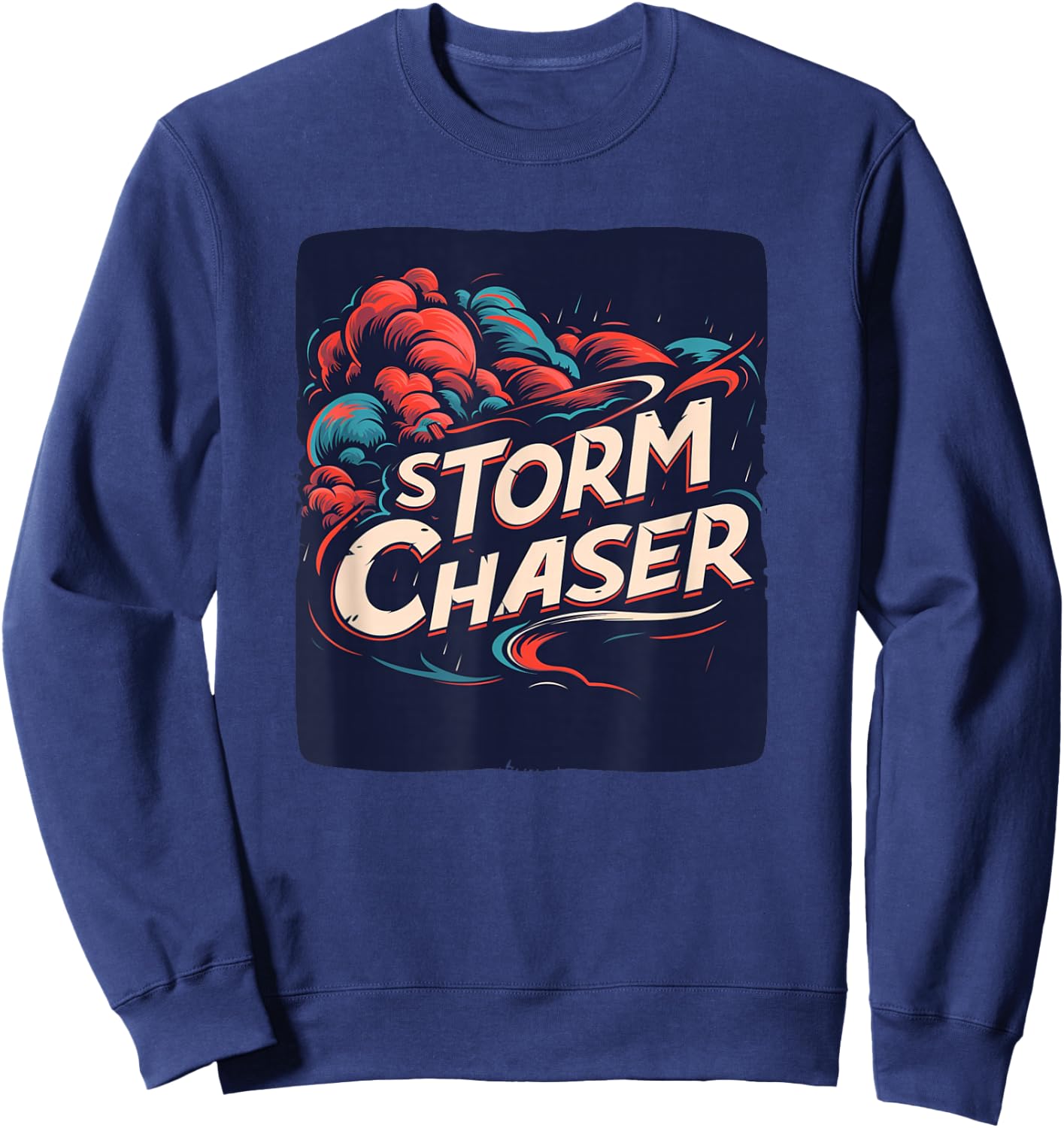 Storm Chaser with colorful Clouds Costume Sweatshirt - Sweatshirt | Navy