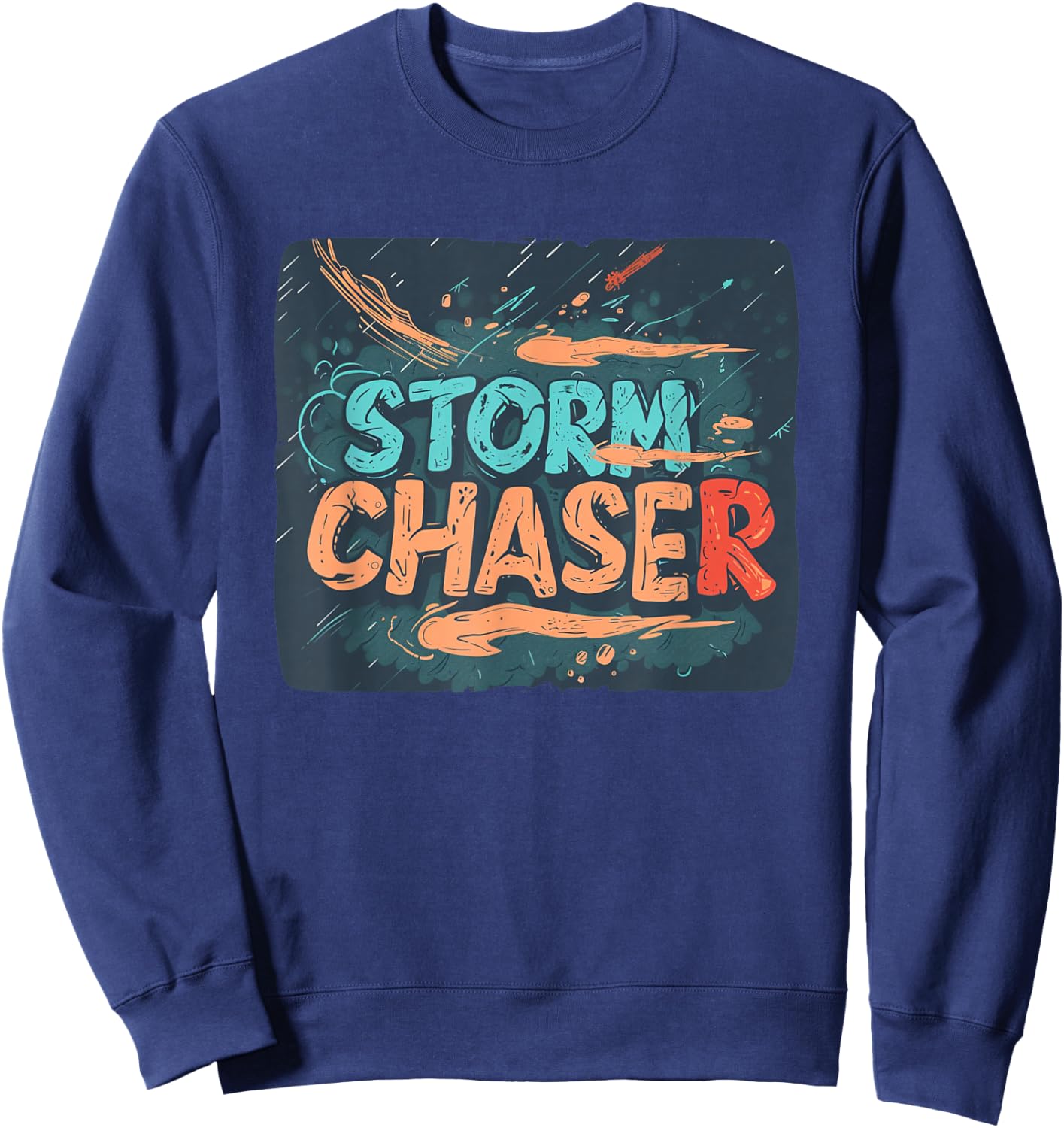 Multicolor Storm Chaser Costume for Adults and Kids Sweatshirt - Sweatshirt | Navy