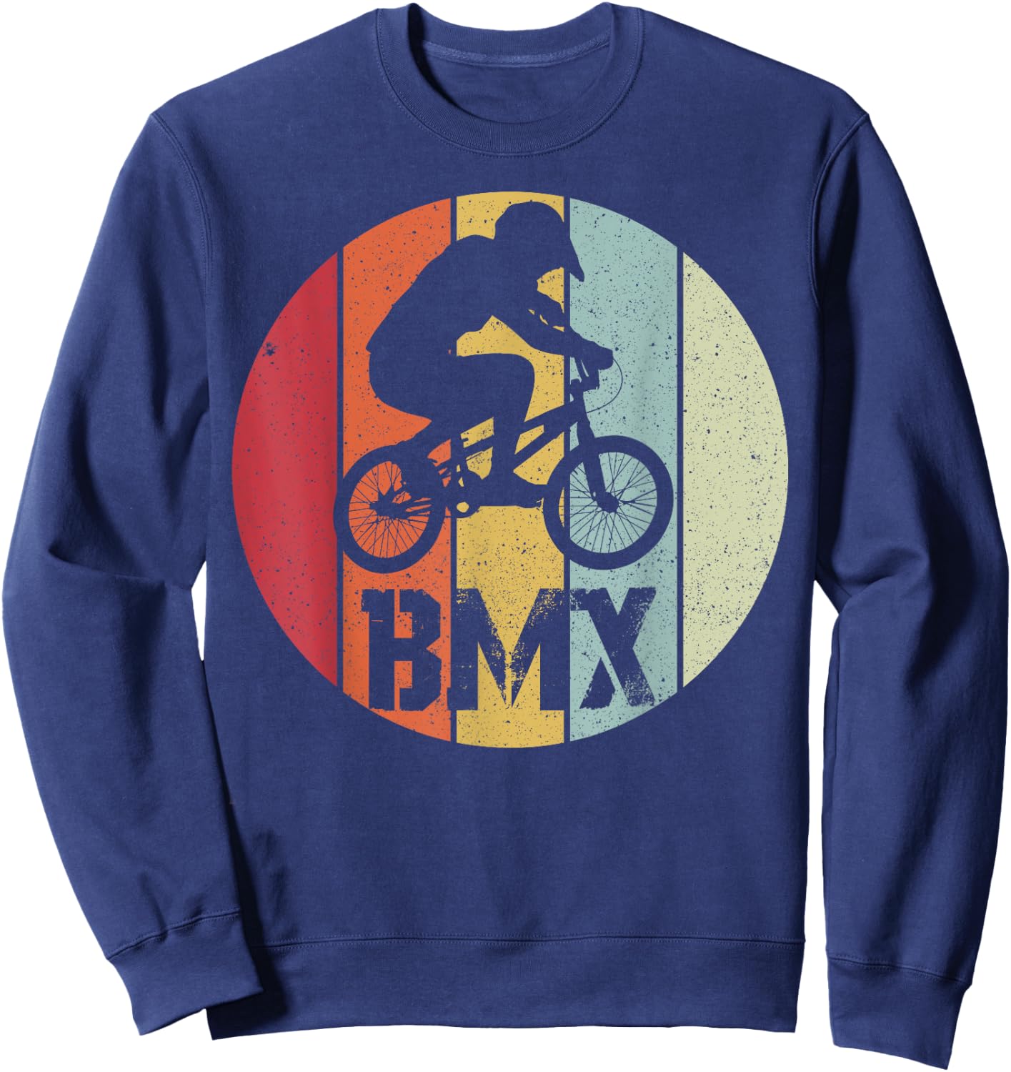 BMX cool retro fan gift motif for boy girl Sweatshirt - Sweatshirt | Navy