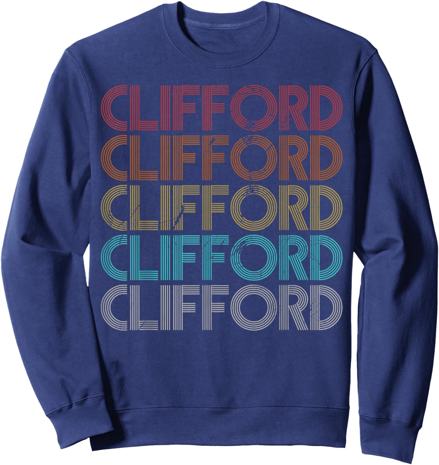 Retro Vintage Clifford Sweatshirt - Sweatshirt | Navy