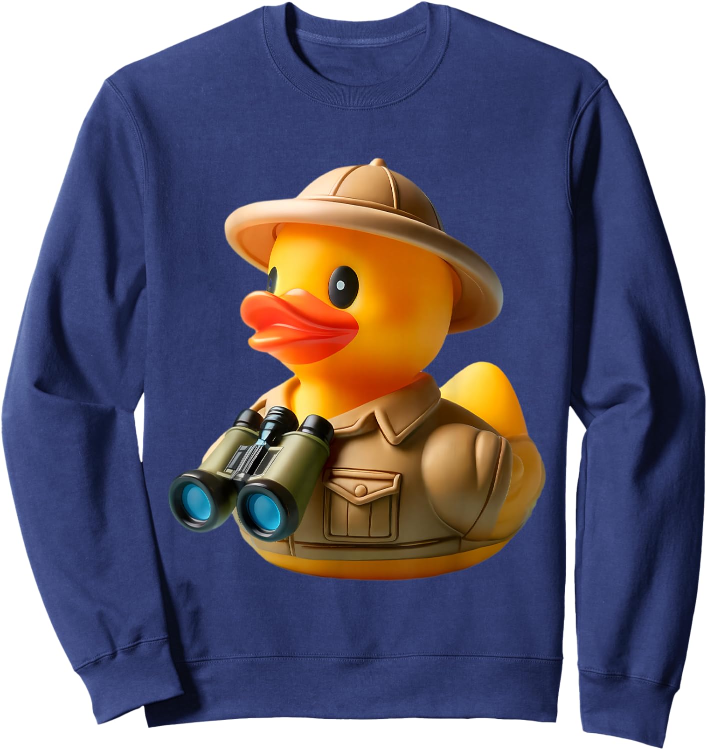 Rubber Duck African Safari Tour Guide Binoculars Sweatshirt - Sweatshirt | Navy