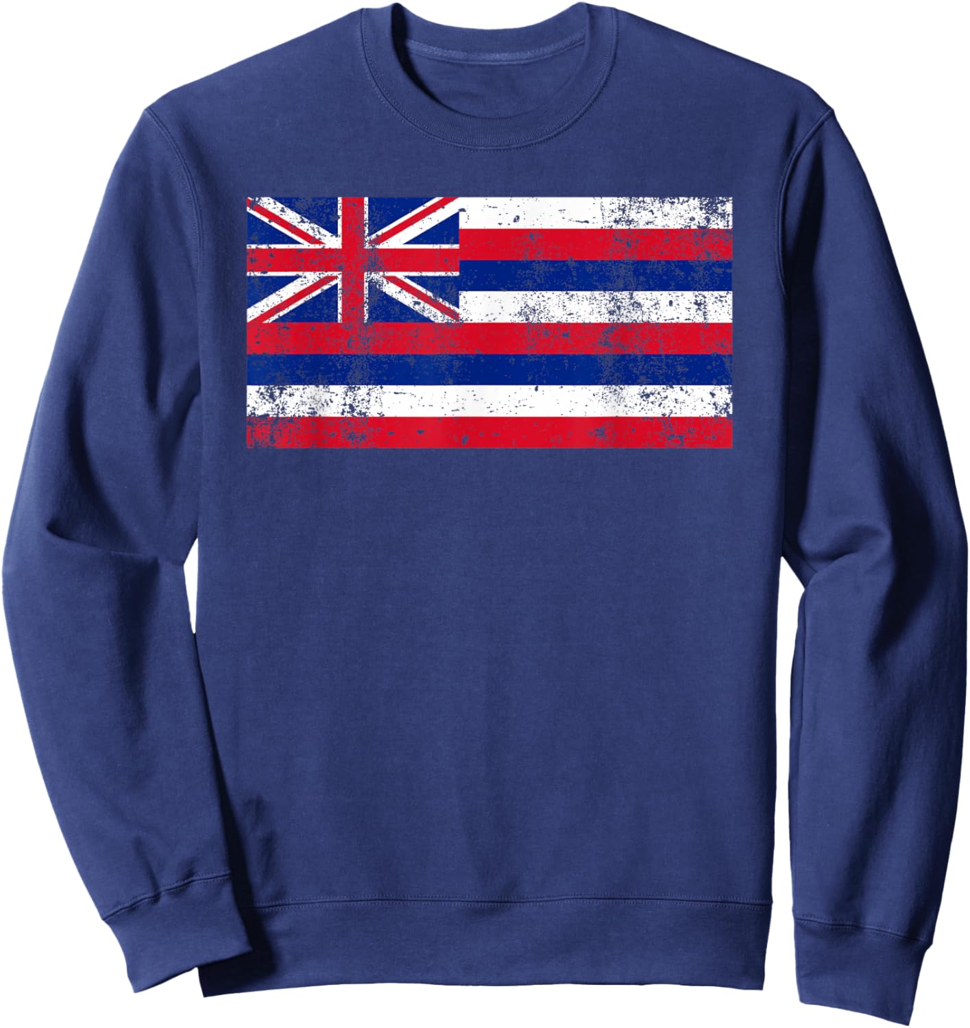 State of Hawaii Flag Hawaiian Flag Island Shirt Hawaii Love Sweatshirt - Sweatshirt | Navy