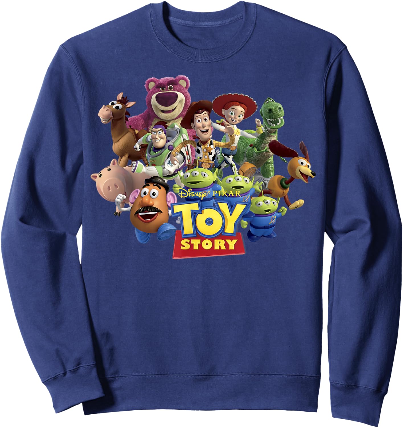 Disney Pixar Toy Story Buzz Woody & Jessie Toys Running Sweatshirt - Sweatshirt | Navy